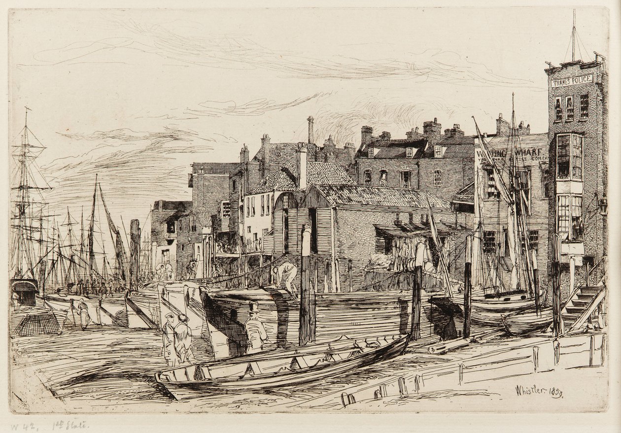 Temžská policie od James Abbott McNeill Whistler