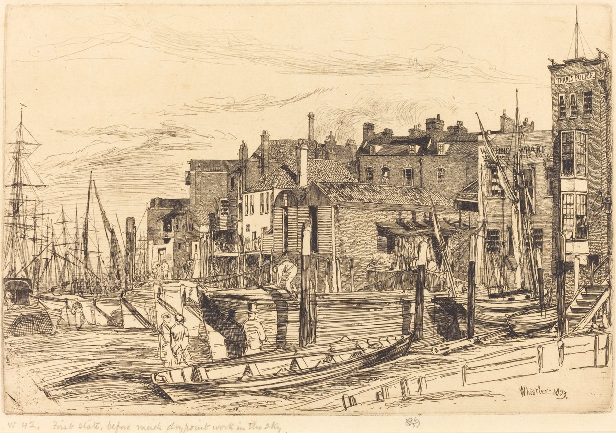 Temžská policie od James Abbott McNeill Whistler