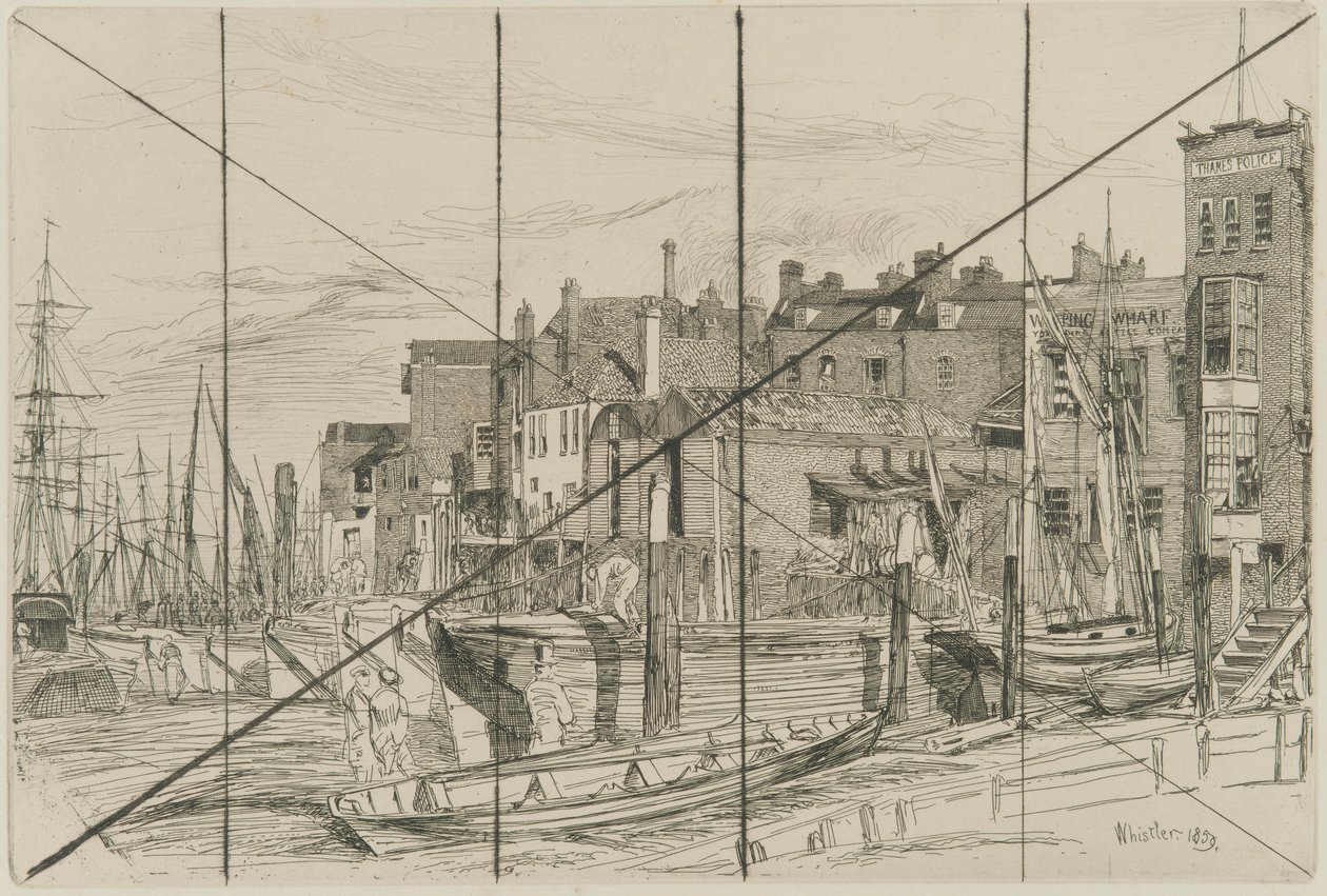 Temžská policie od James Abbott McNeill Whistler