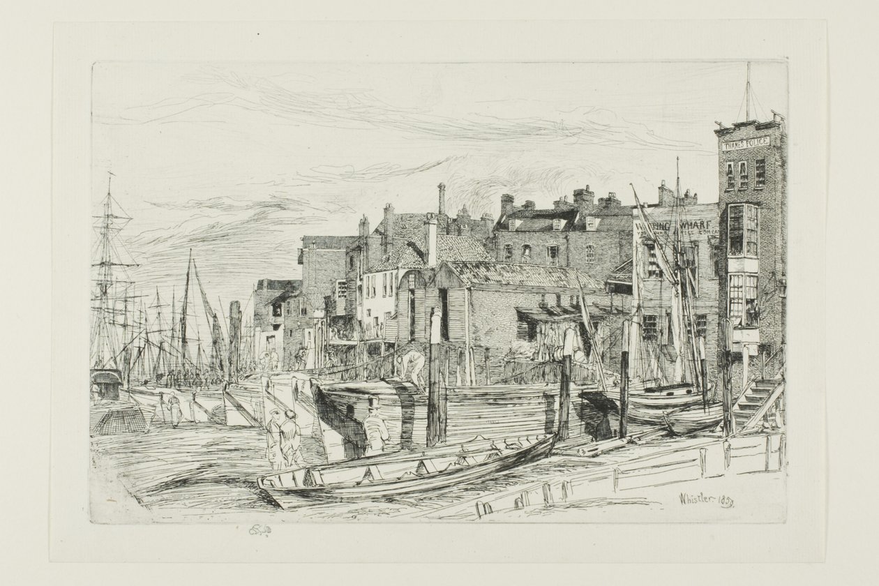 Temžská policie od James Abbott McNeill Whistler