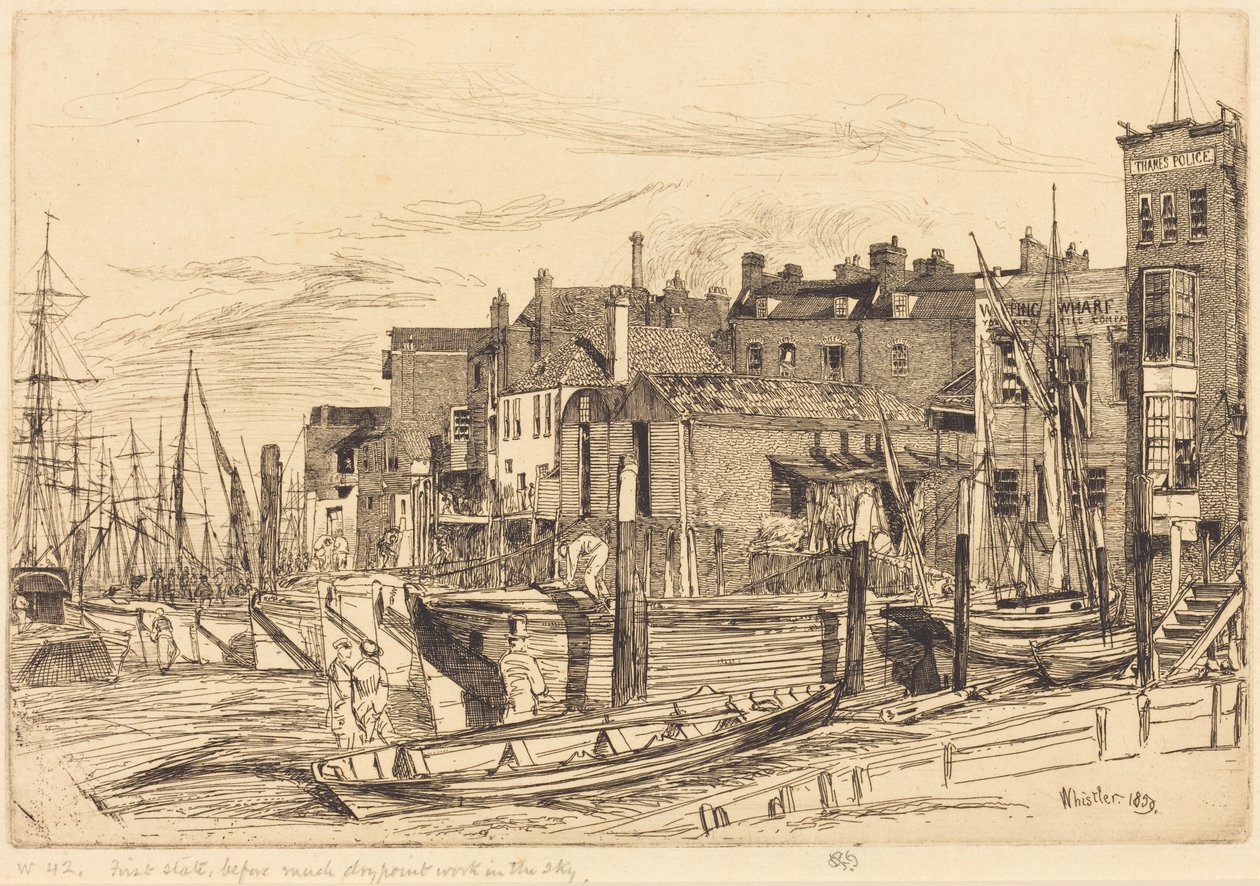 Thameská policie od James McNeill Whistler
