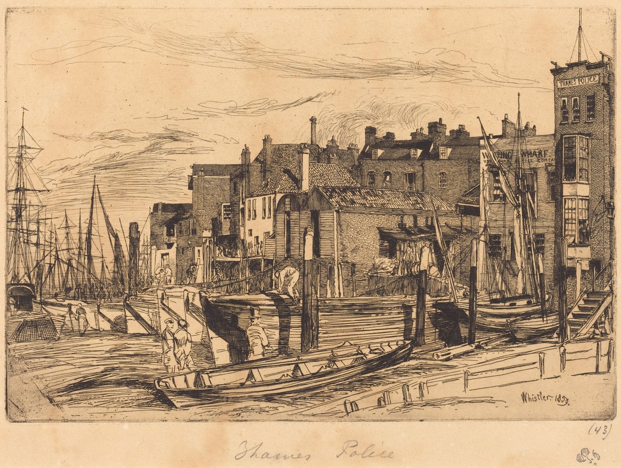 Thameská policie od James McNeill Whistler
