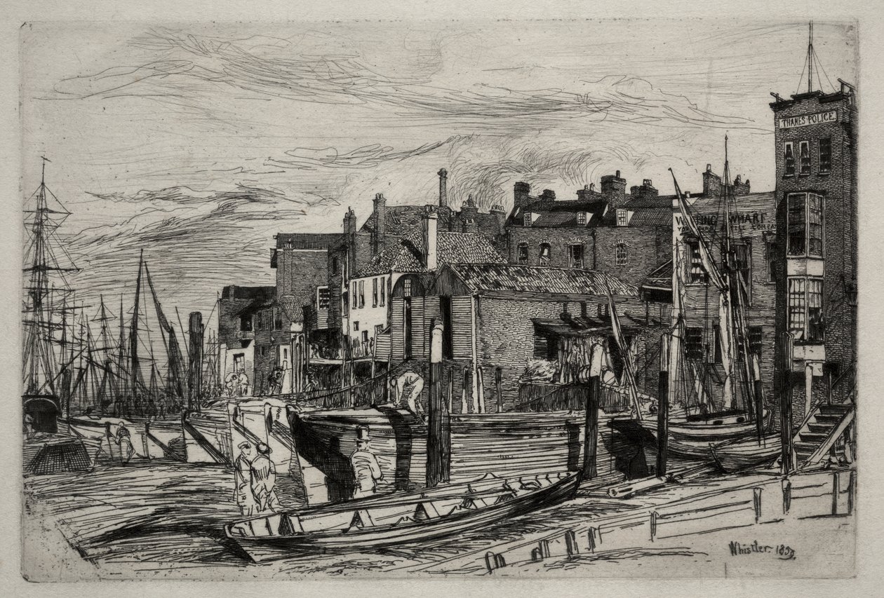 Policie na Temži od James McNeill Whistler