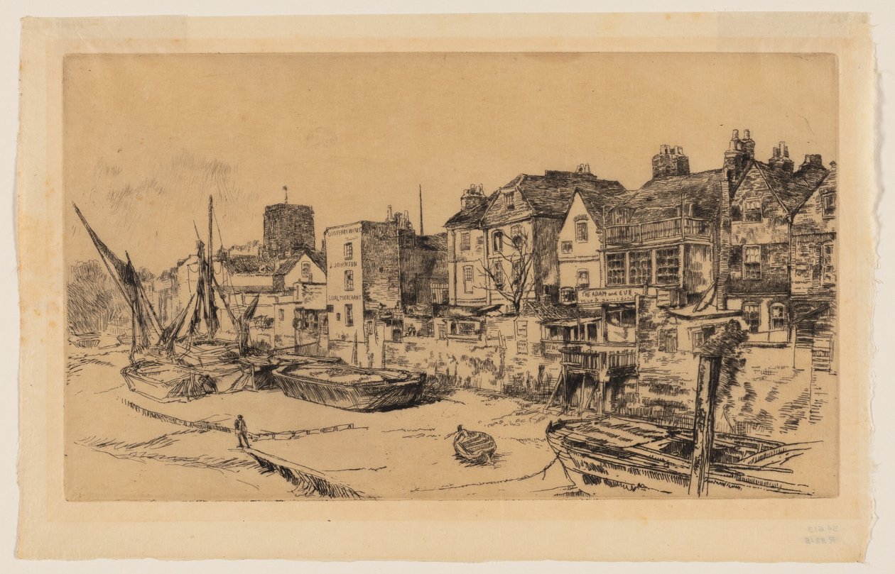 "Adam a Eva," stará Chelsea od James Abbott McNeill Whistler