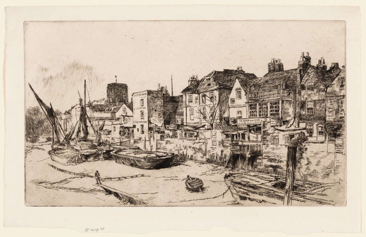 "Adam a Eva," stará Chelsea od James Abbott McNeill Whistler