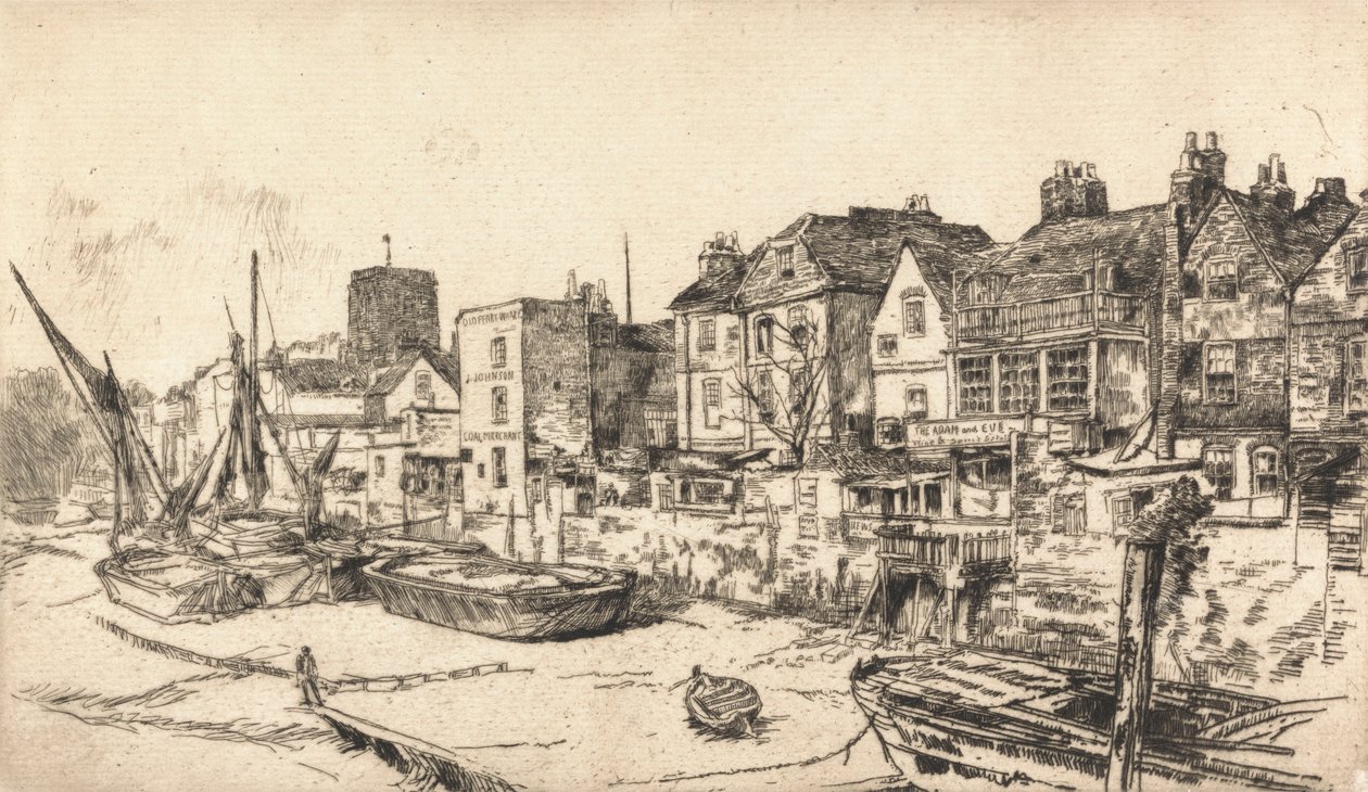 Hospoda Adama a Evy, Old Chelsea od James Abbott McNeill Whistler