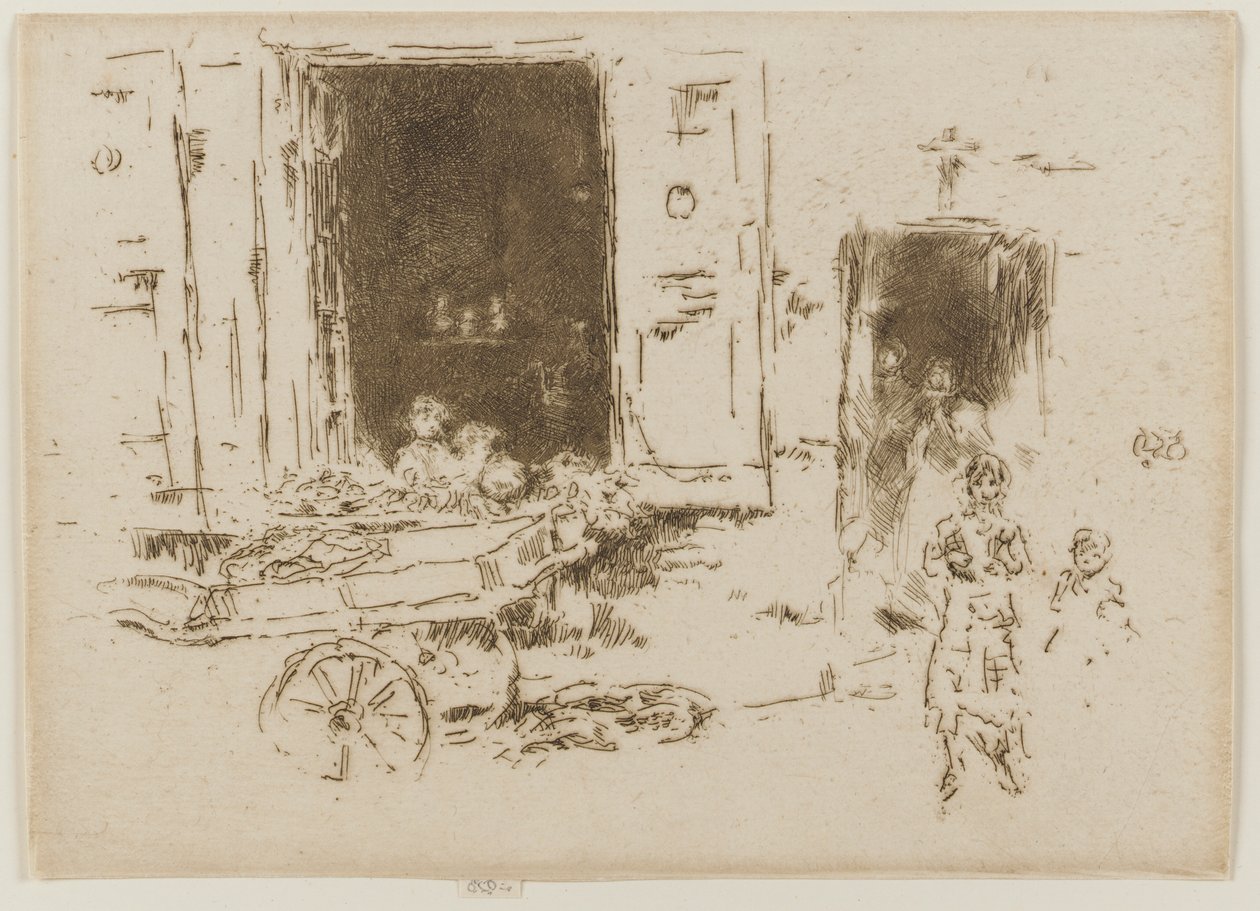 Čtvrť Barrow - Marolles, Brusel od James Abbott McNeill Whistler