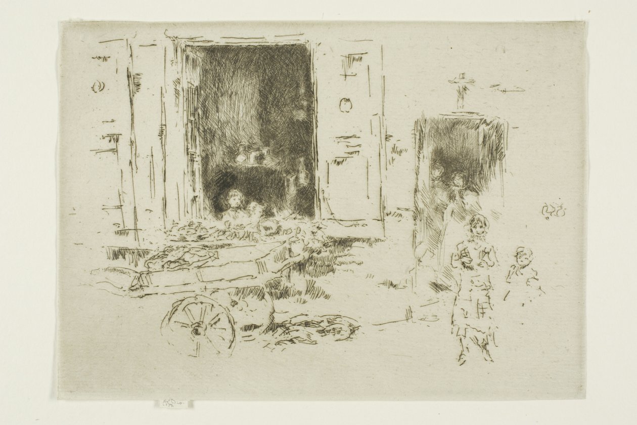 The Barrow - Marolles District, Brusel od James Abbott McNeill Whistler