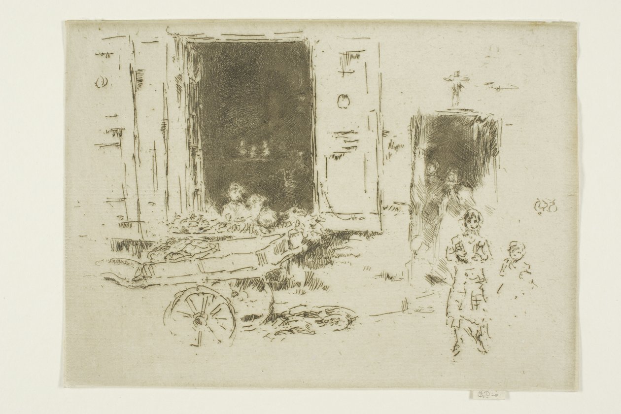 The Barrow - Marolles District, Brusel od James Abbott McNeill Whistler