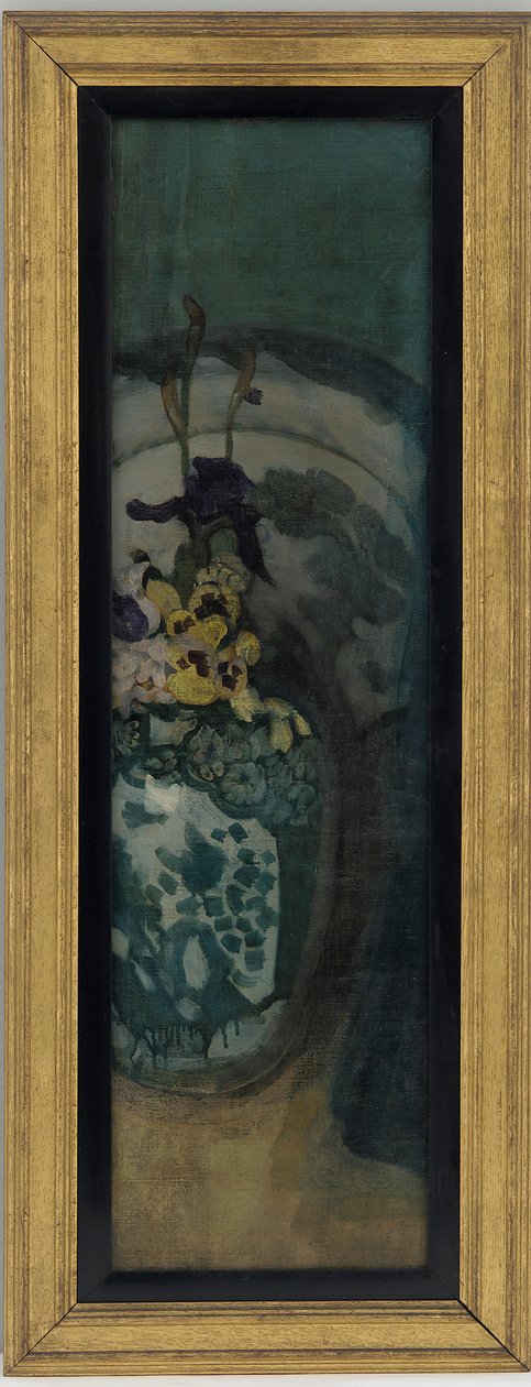 Modrá dívka (fragment): Fialová a modrá od James Abbott McNeill Whistler