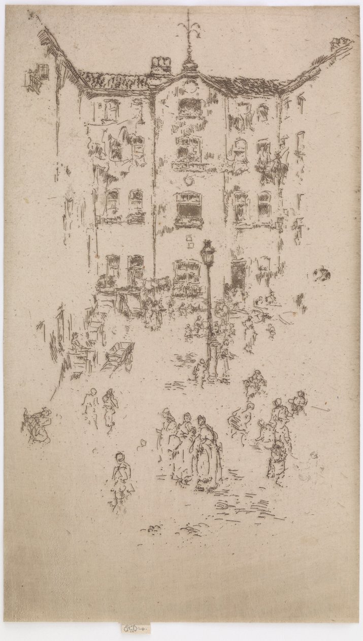 Nádvoří, Brusel od James Abbott McNeill Whistler