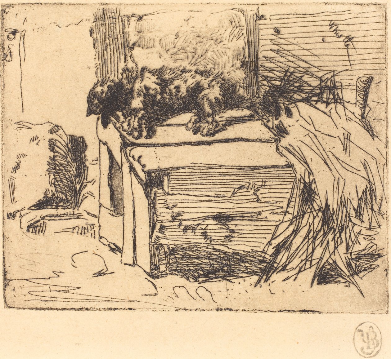 Pes v boudě od James Abbott McNeill Whistler