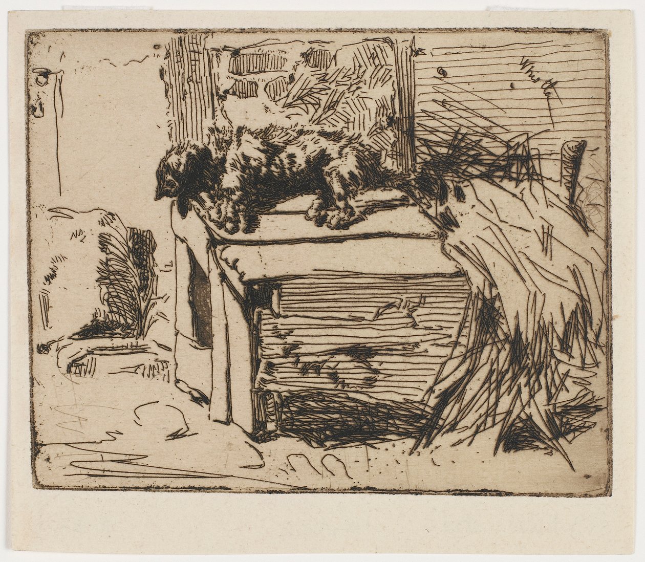 Pes v boudě od James Abbott McNeill Whistler