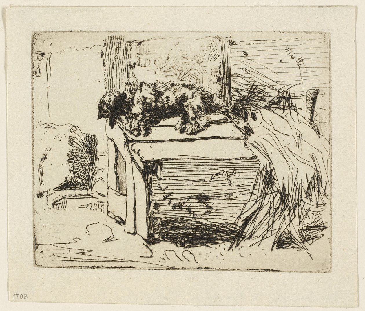 Pes v boudě od James Abbott McNeill Whistler