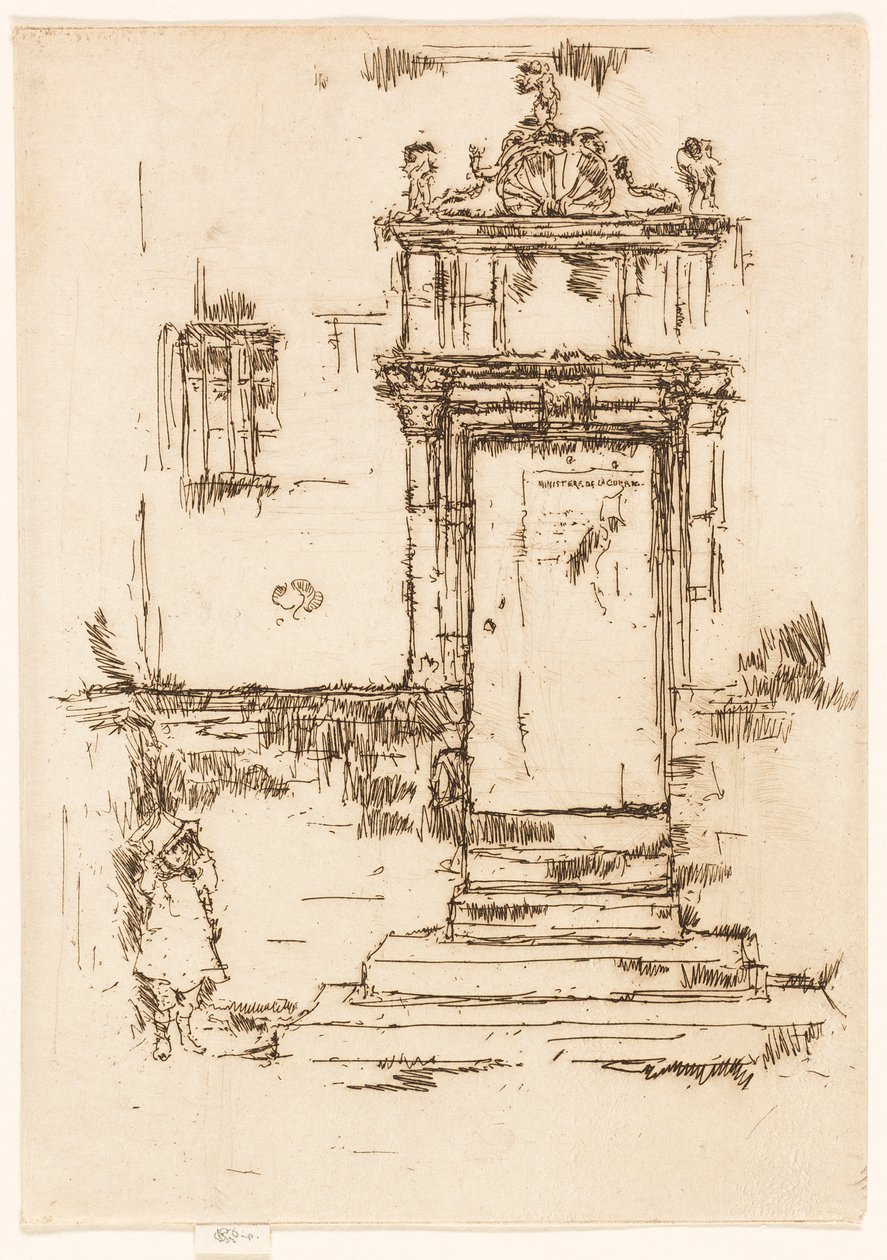Dveře kaple, Montrésor od James McNeill Whistler