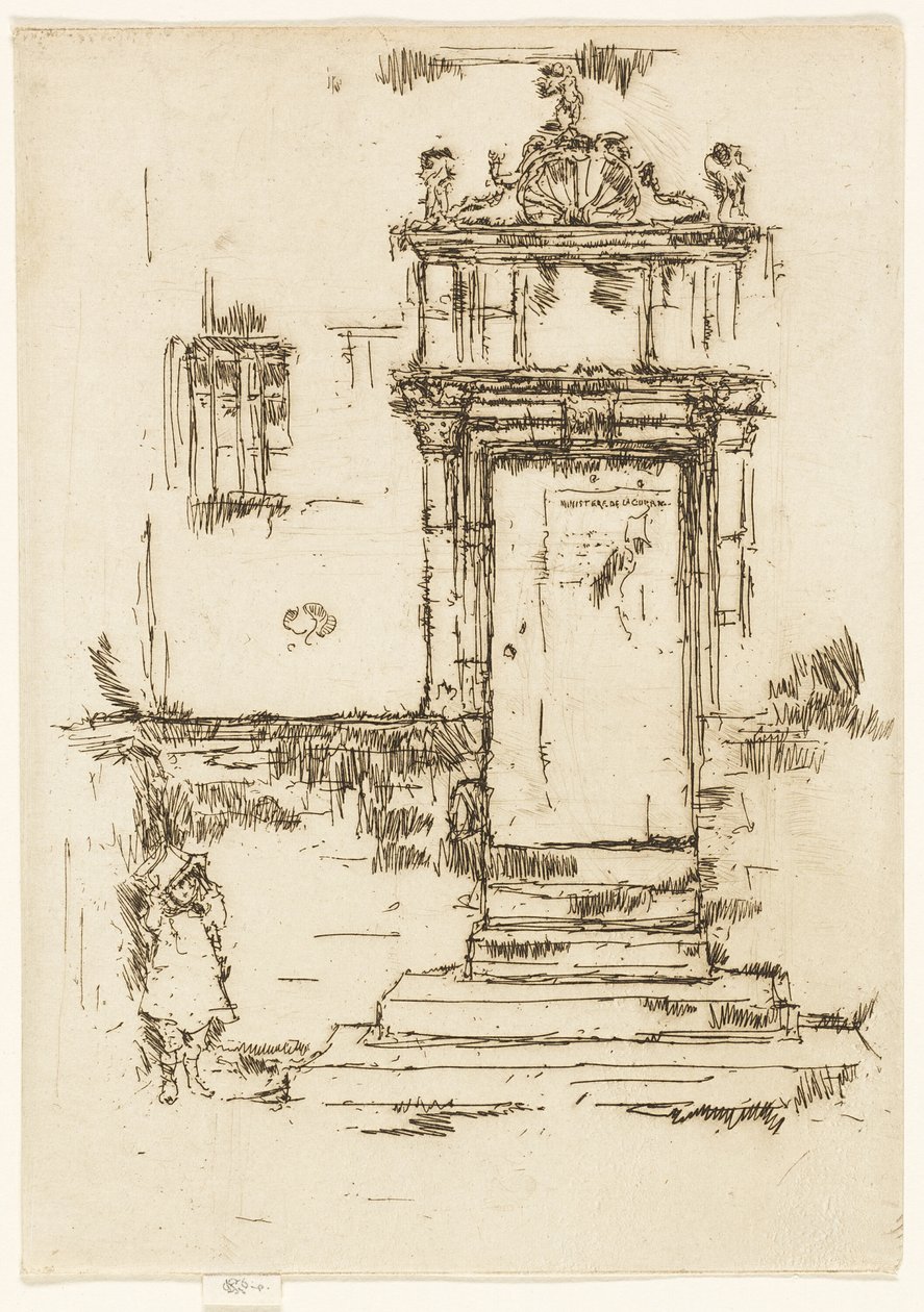 Dveře kaple, Montrésor od James Abbott McNeill Whistler