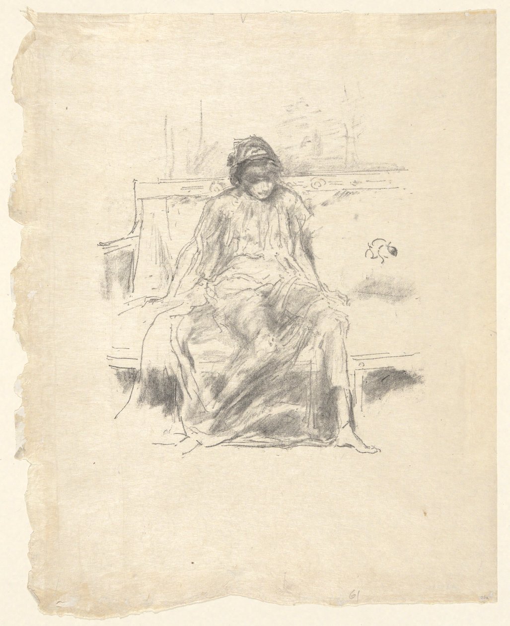 Zahalená postava sedící od James Abbott McNeill Whistler