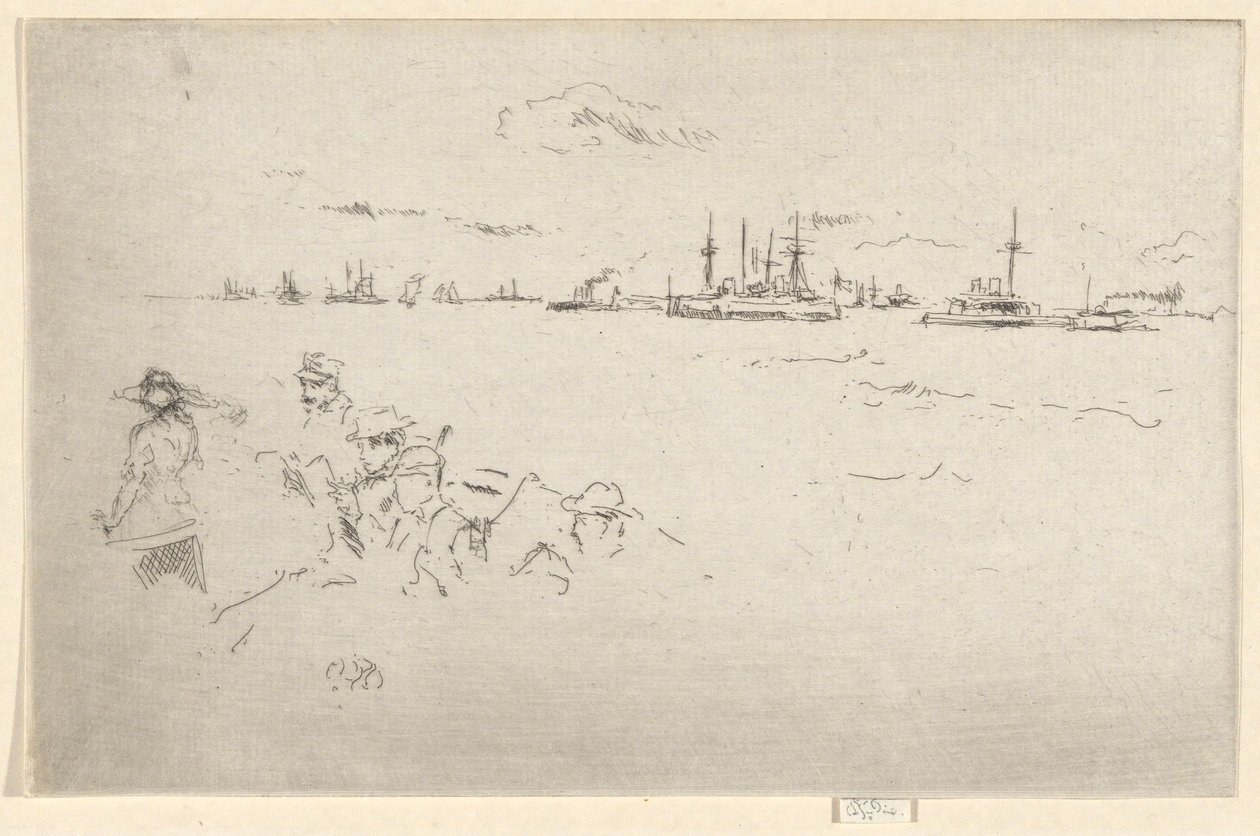 Flotila: Monitory, z Jubilejní sady od James Abbott McNeill Whistler