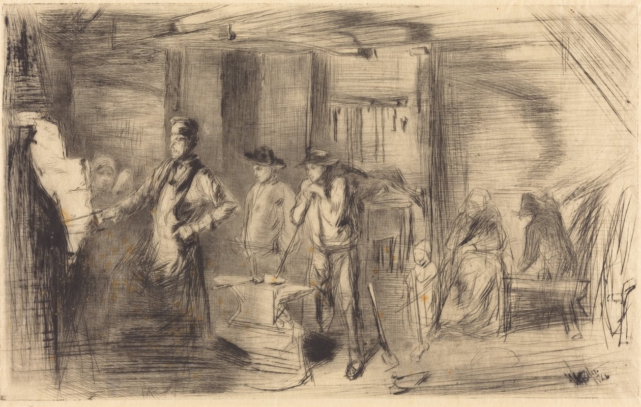 The Forge od James McNeill Whistler