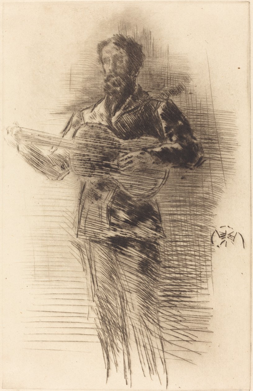 Hráč na kytaru od James Abbott McNeill Whistler