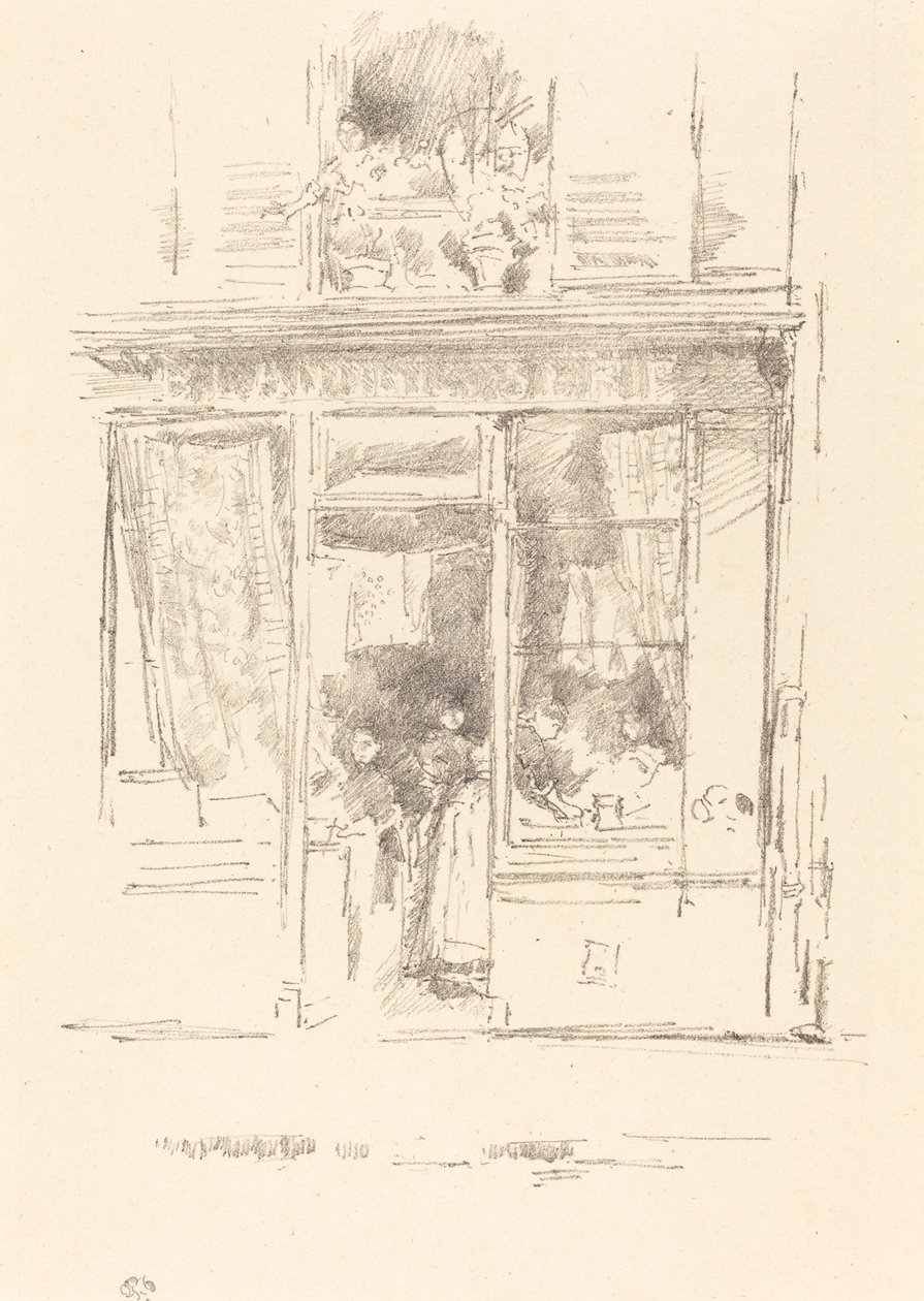 Prádelna: "Pradelna z Place Dauphine" od James Abbott McNeill Whistler