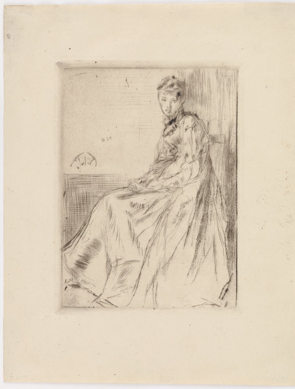 Dopis (Maud, sedící) od James Abbott McNeill Whistler