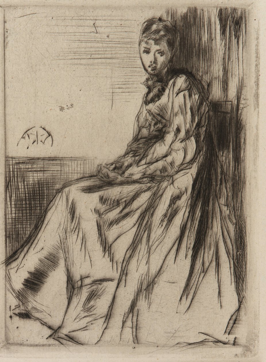 Dopis (Maud, sedící) od James Abbott McNeill Whistler