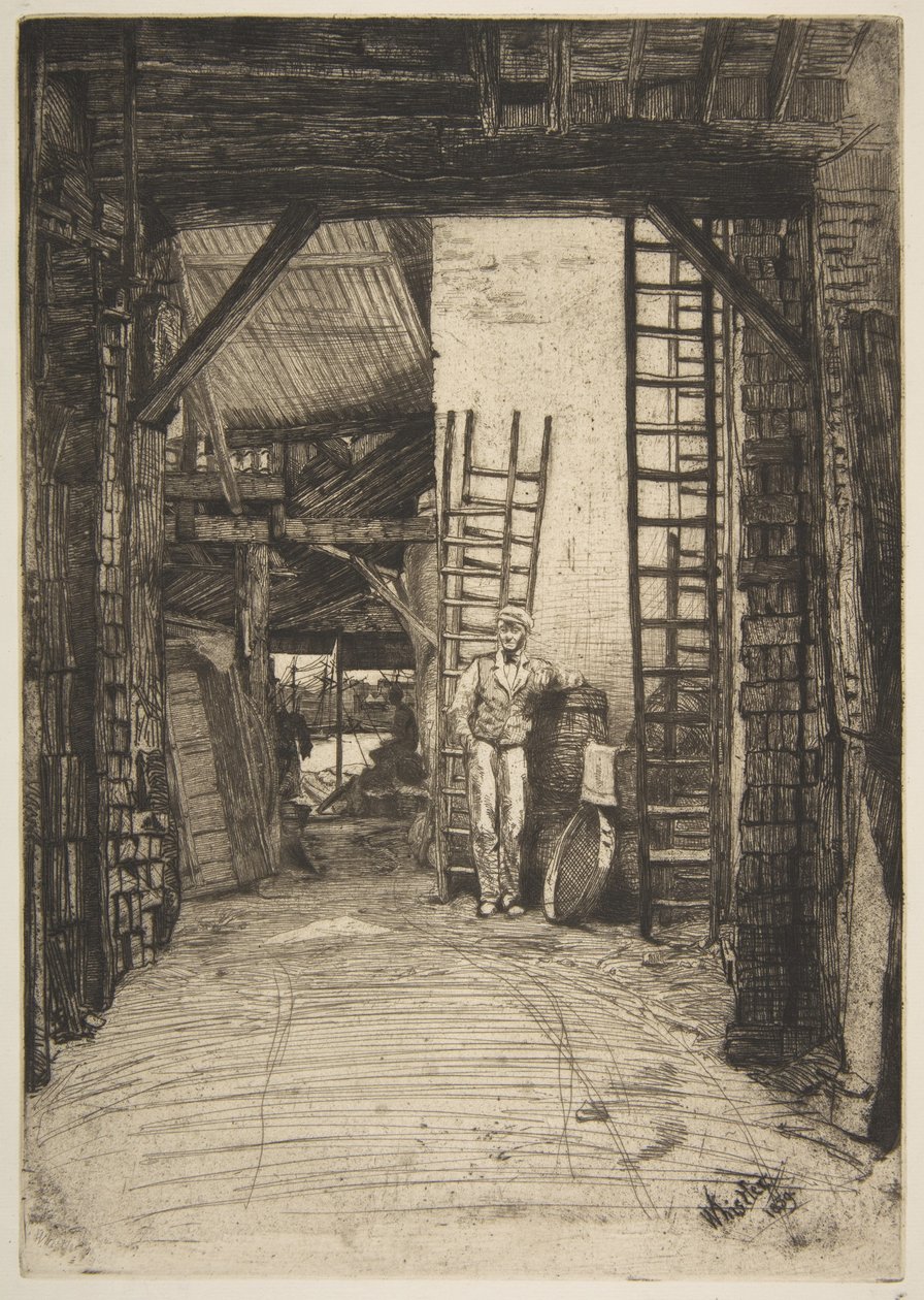 Vápeník (W. Jones, vápeník, Thames Street) od James McNeill Whistler