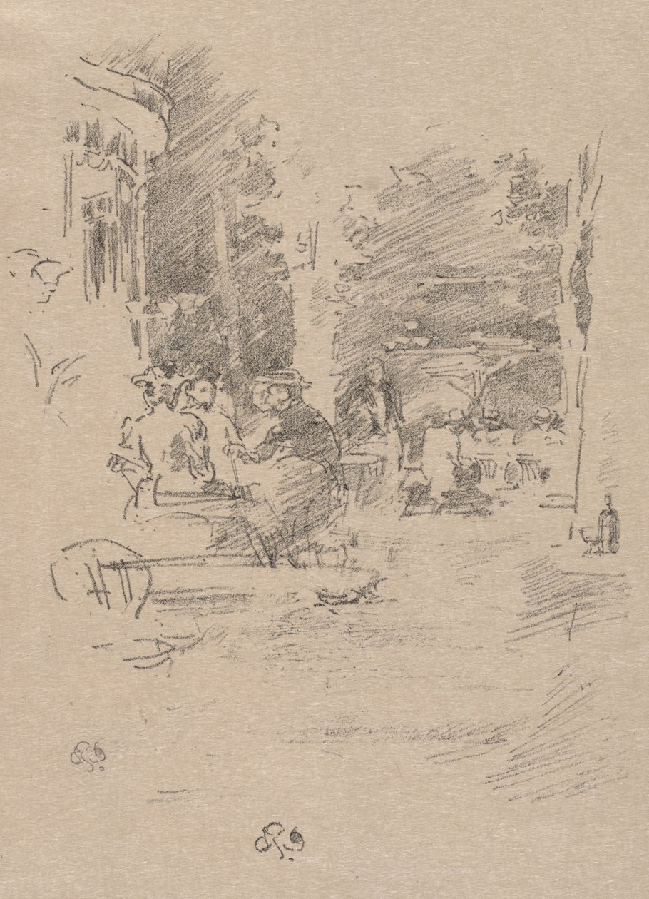 The Little Café au Bois od James McNeill Whistler