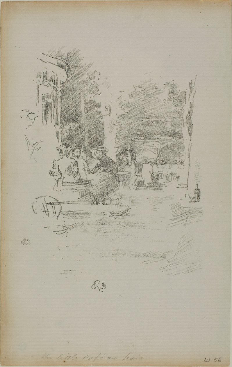 Malá kavárna v Bois od James Abbott McNeill Whistler