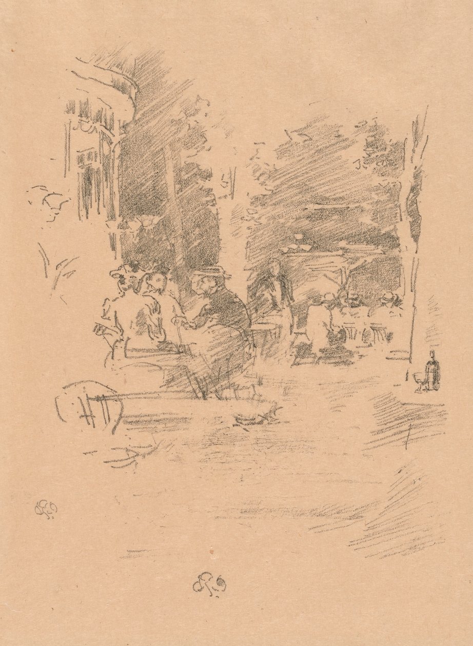 Malá kavárna v Bois od James McNeill Whistler