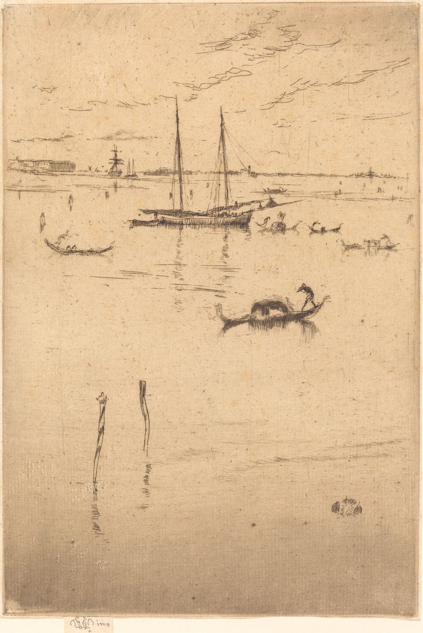 The Little Lagoon   1241285   cs       czech Successfully Translated  Original: Gezicht op Hampton Court Palace te Londen A view of the Royal Palace of Hampton Court (title on object) Londen (series title) Translat: Gezicht op Hampton Court Palace te Londe od James Abbott McNeill Whistler