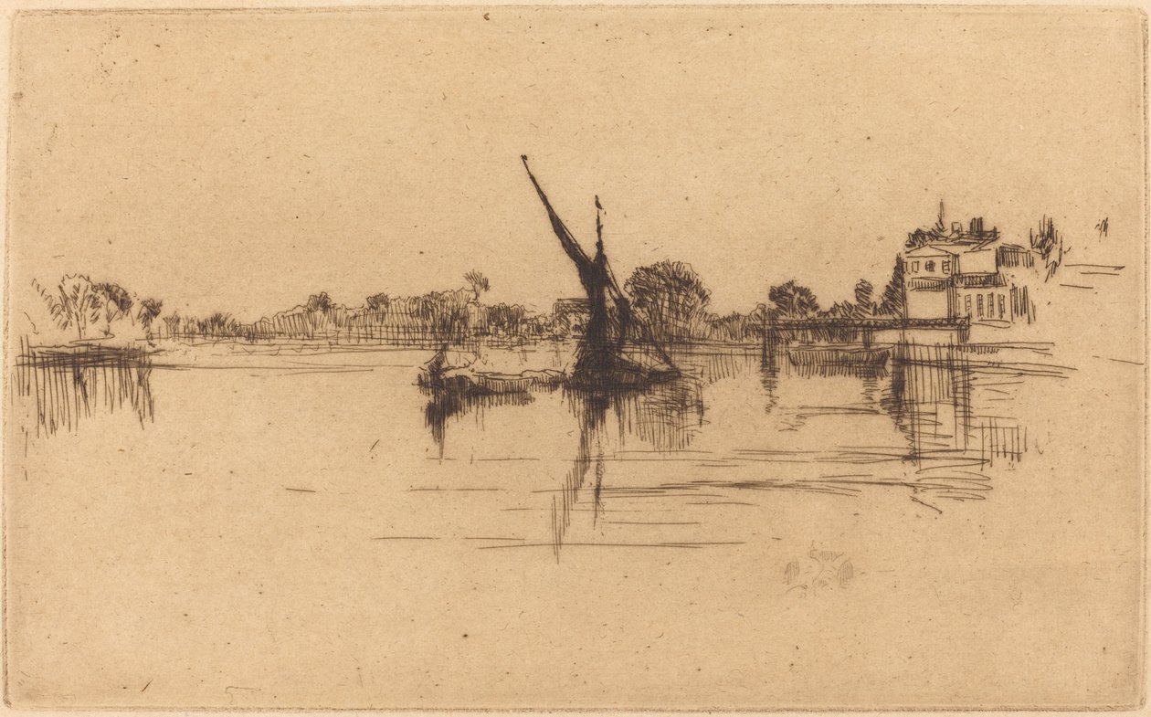 Malý Putney, č.II od James Abbott McNeill Whistler