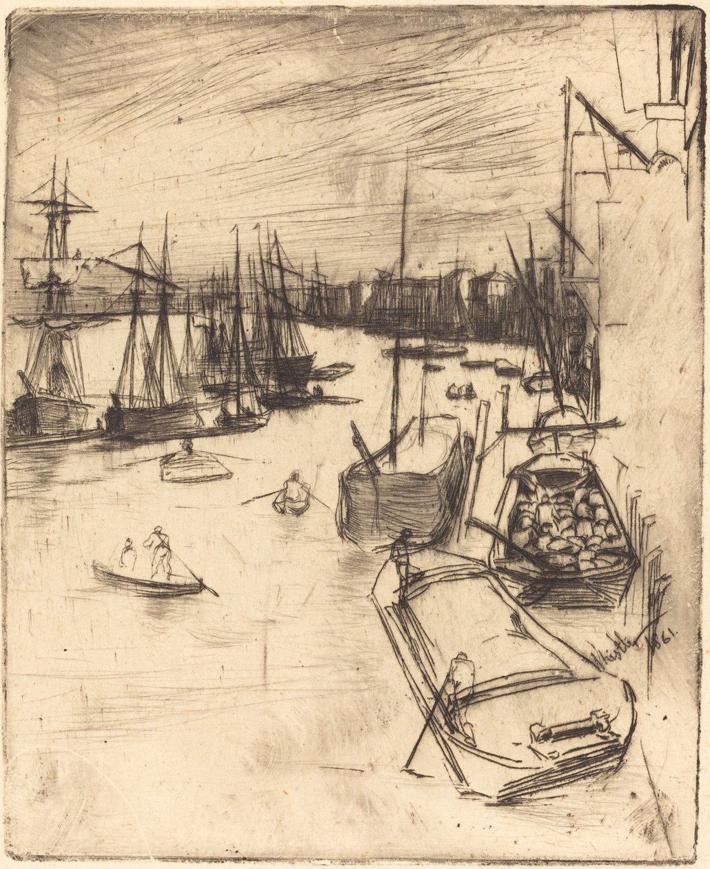 Malý Rotherhithe od James Abbott McNeill Whistler