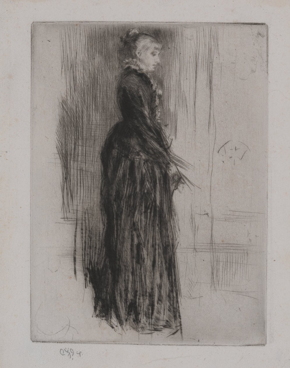 Malé sametové šaty od James McNeill Whistler