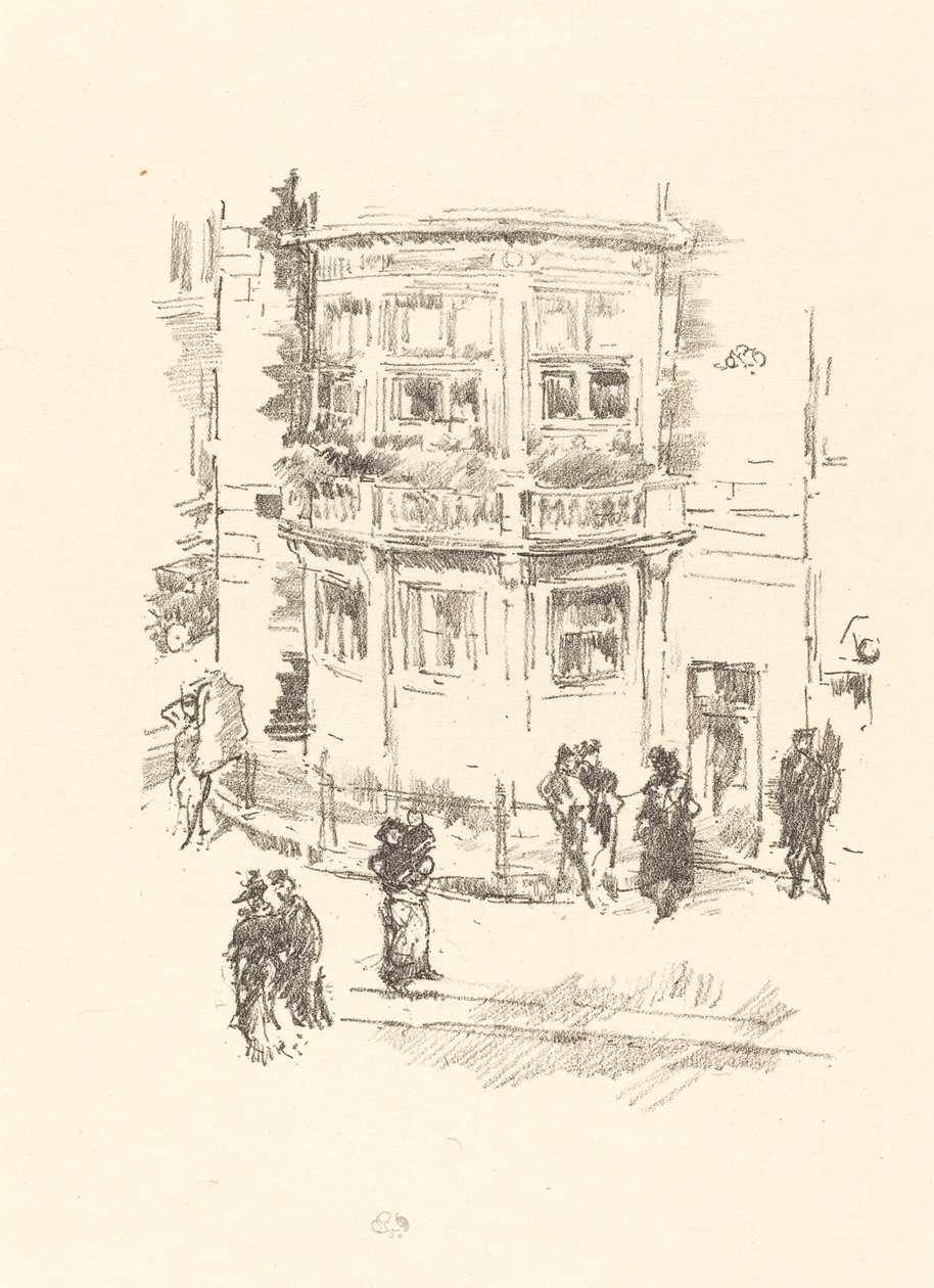 Manažerské okno, Gaiety Theatre od James Abbott McNeill Whistler