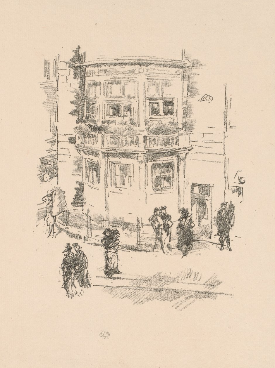 Okno ředitele, divadlo Gaiety Theatre od James McNeill Whistler