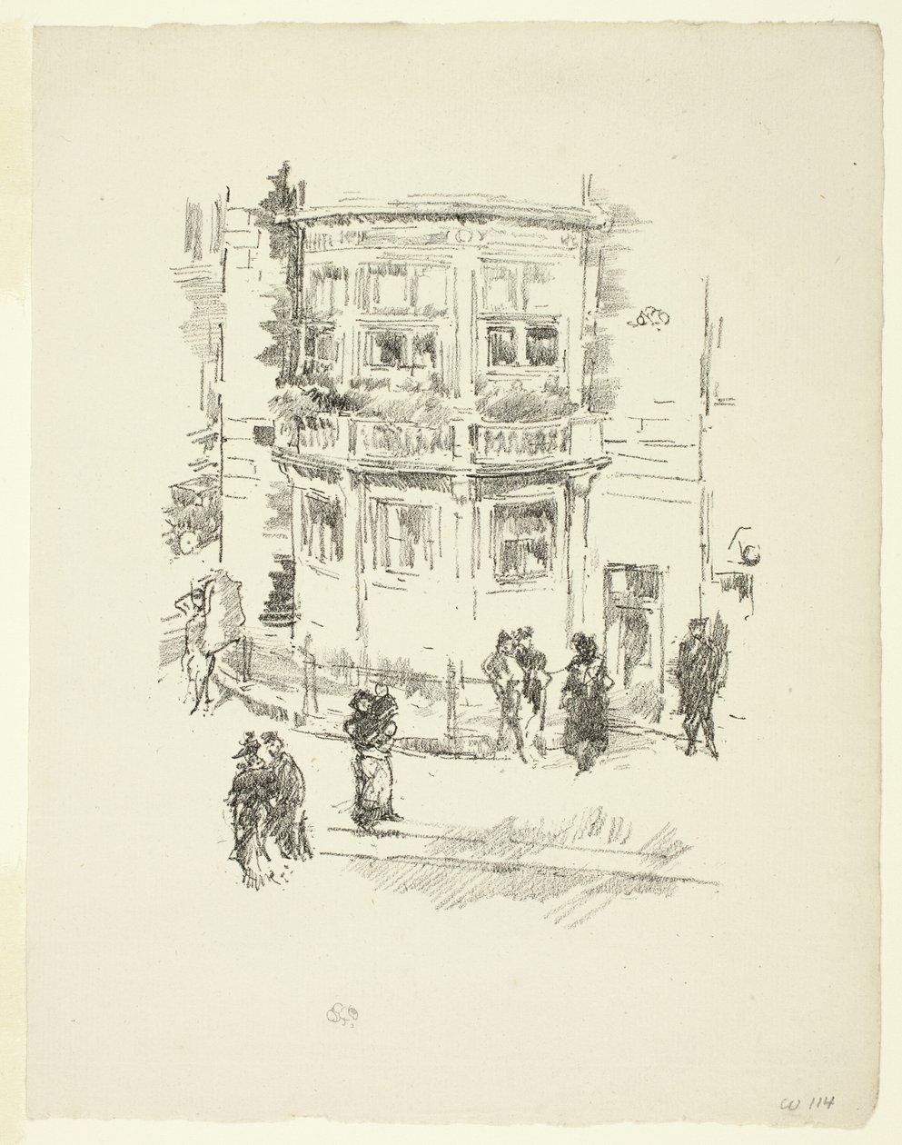 Okno ředitele, divadlo Gaiety Theatre od James McNeill Whistler