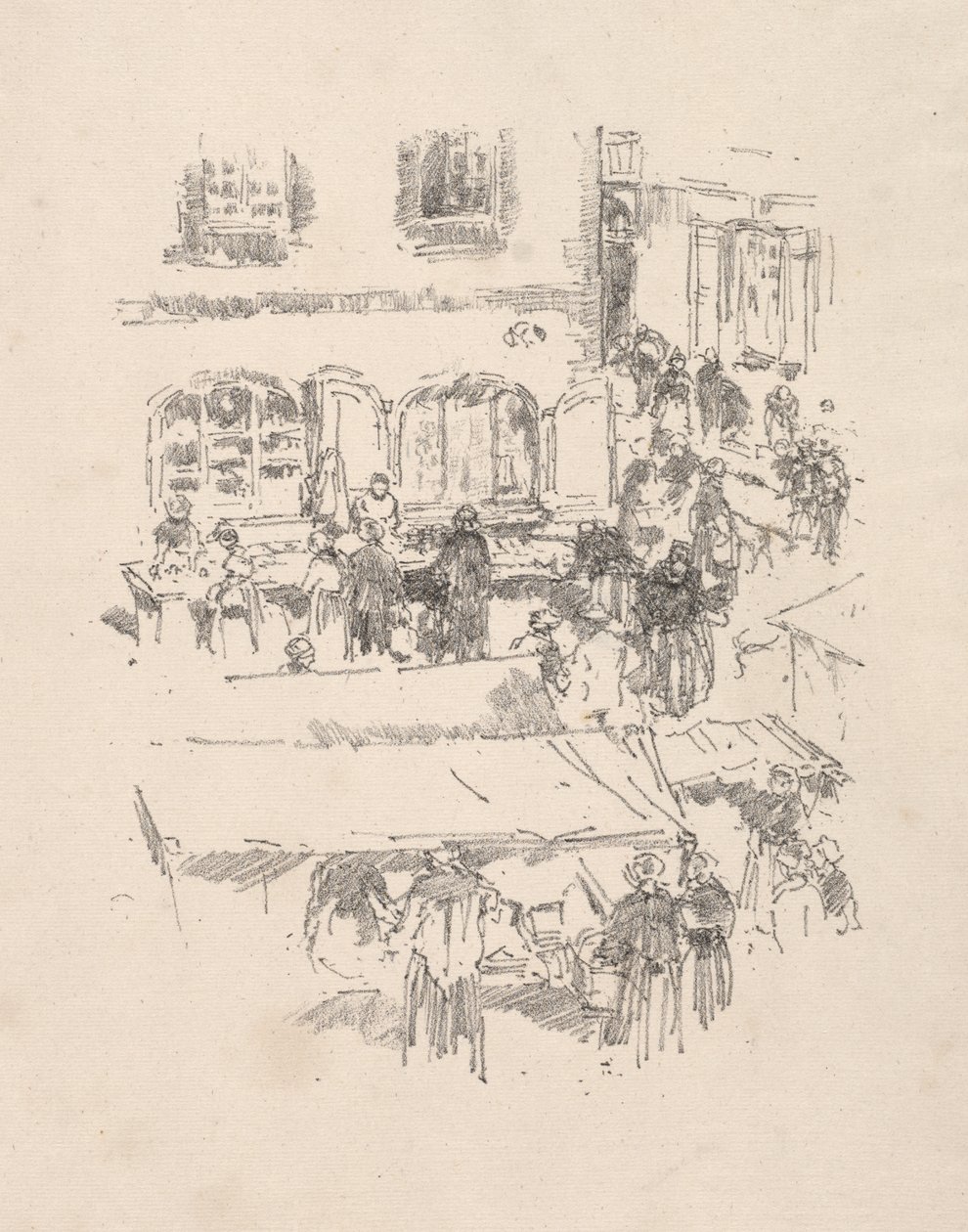 Náměstí, Vitre od James McNeill Whistler
