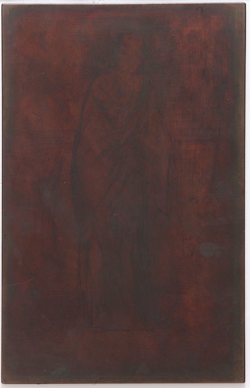Odpočinek modelu: Tisková deska/blok od James Abbott McNeill Whistler