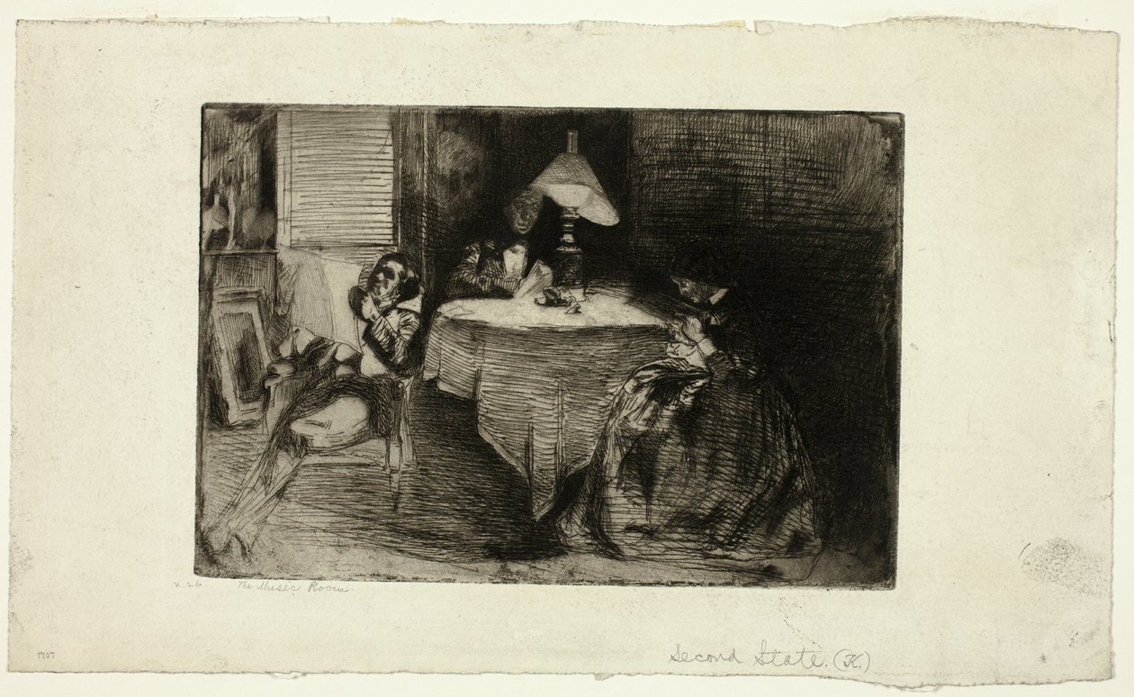 Hudební místnost od James Abbott McNeill Whistler