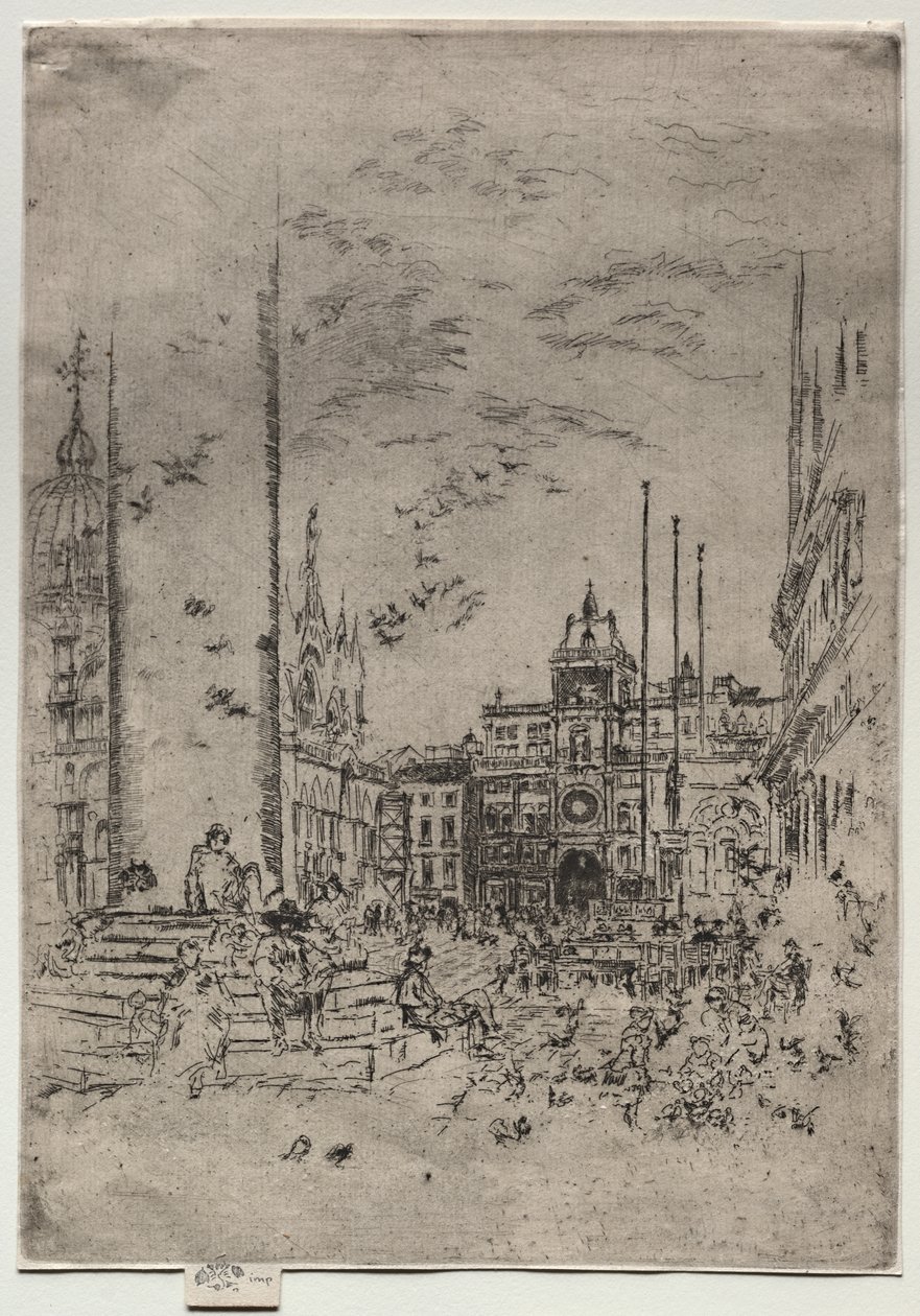 The Piazzetta od James McNeill Whistler