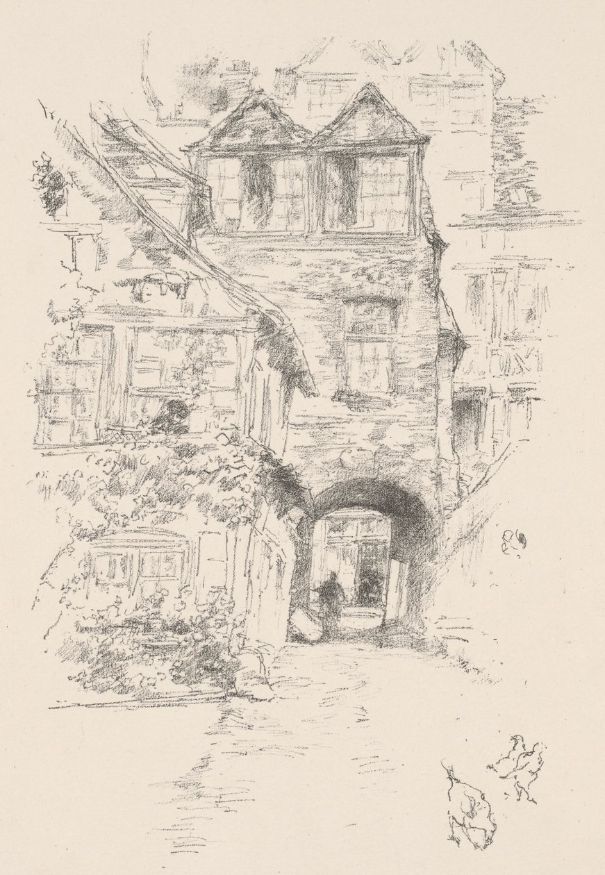 Kněžský dům, Rouen od James McNeill Whistler