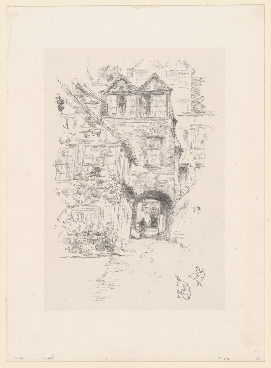Kněžský dům, Rouen od James McNeill Whistler