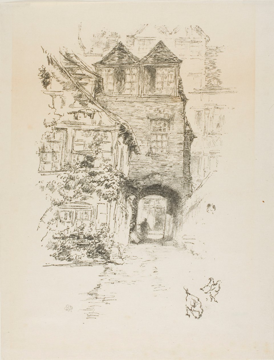 Kněžský dům, Rouen od James McNeill Whistler