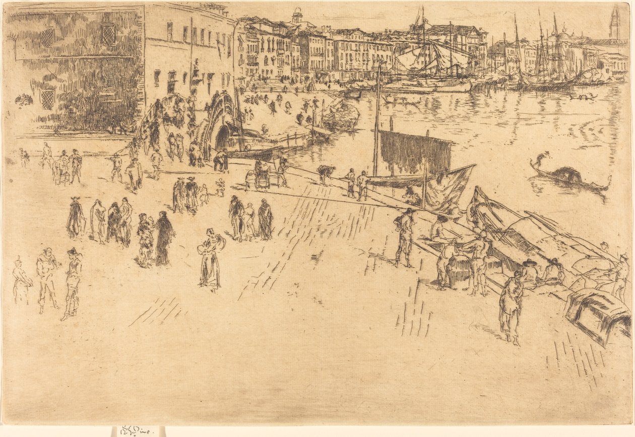 The Riva, No.I od James Abbott McNeill Whistler