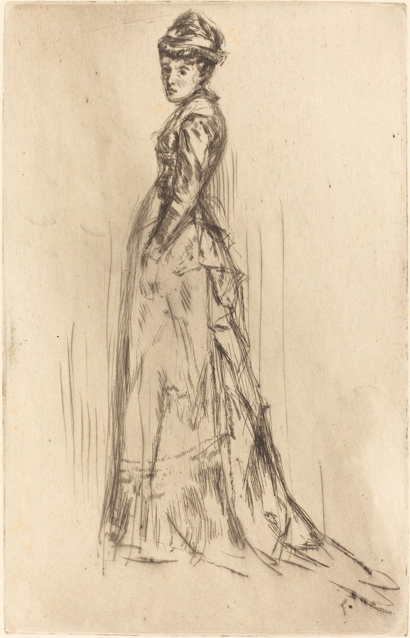 Hedvábné šaty od James Abbott McNeill Whistler