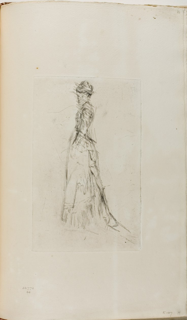 Hedvábné šaty od James Abbott McNeill Whistler