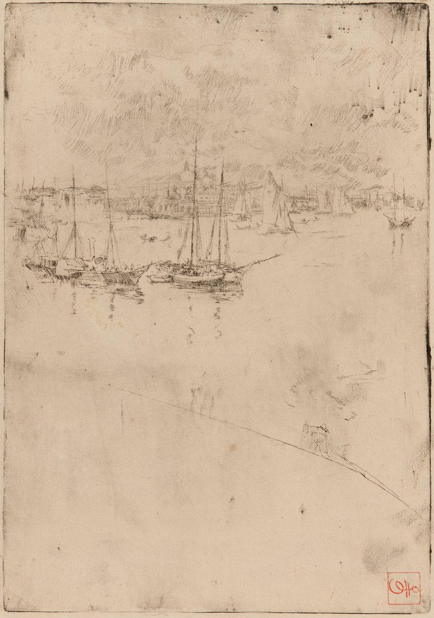 Parník, Benátky od James Abbott McNeill Whistler
