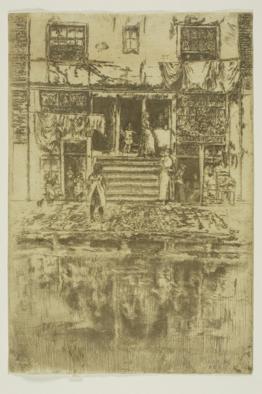 The Steps, Amsterdam od James Abbott McNeill Whistler